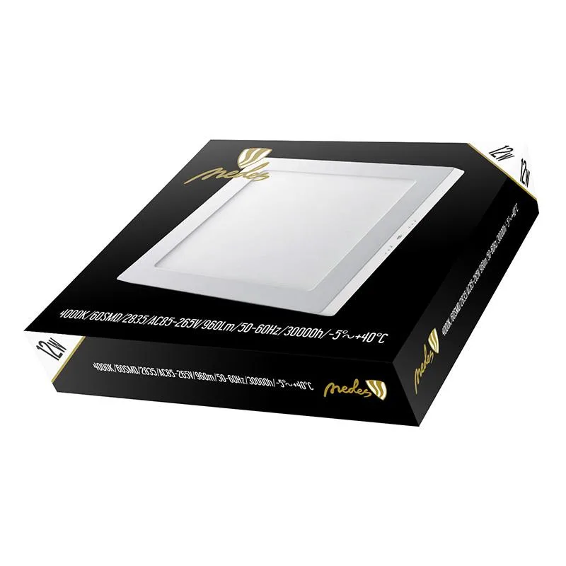 LED prisadený panel 12W / PSSF / SMD / 4000K / WH - LPL423 – Obrázok 5