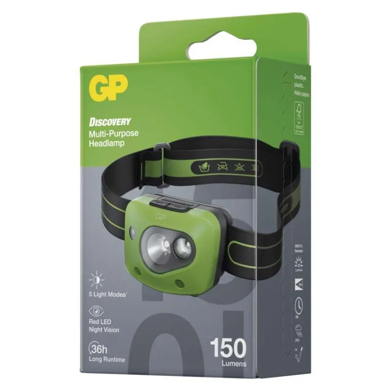 LED čelovka GP Discovery CH43, 150 lm – Obrázok 11