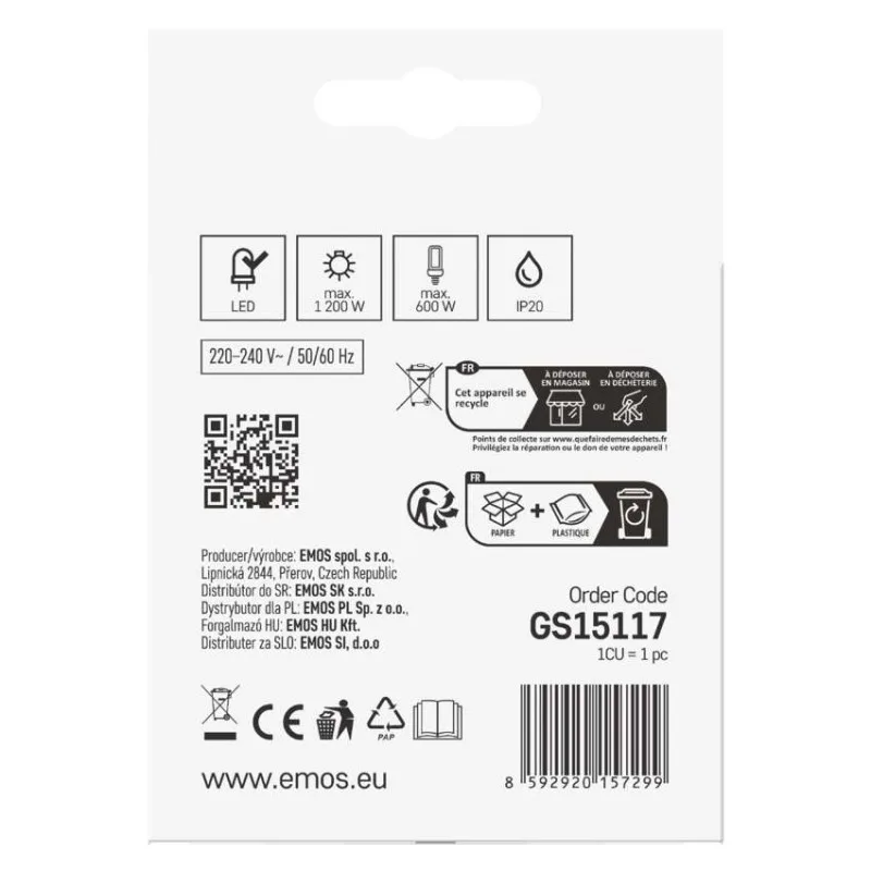 PIR senzor (pohybové čidlo) IP20 1200W, biela – Obrázok 9