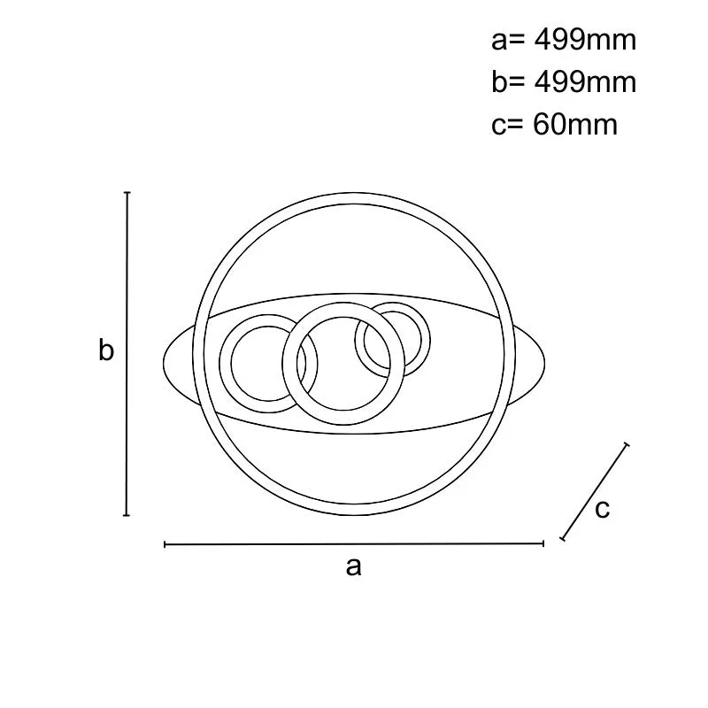 LED stropné svietidlo s diaľkovým ovládačom 105W - J1336/W – Obrázok 4