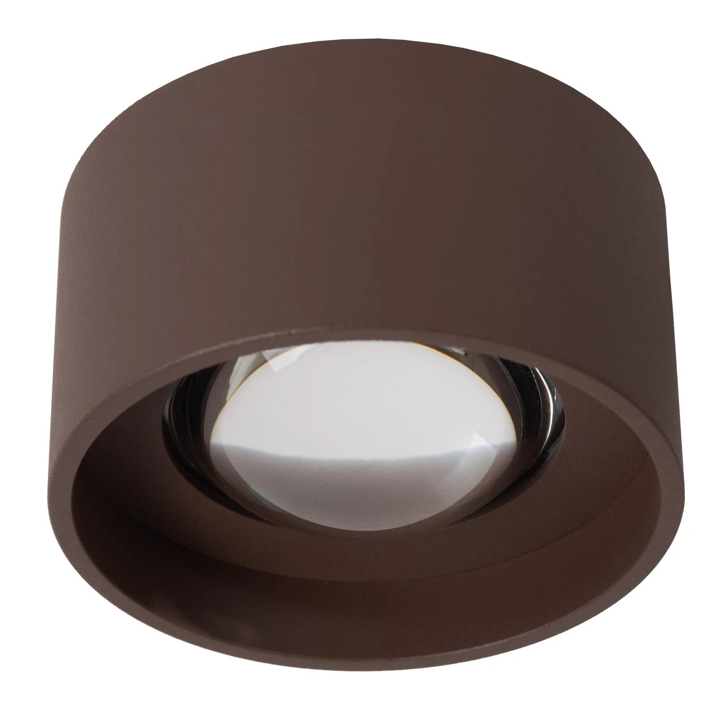 LENZ – Stropný bodový svietidlo pre interiér/exteriér – Ø 11 cm – LED – 1x8 W, 2700 K – IP54 – hrdzavohnedá | Essential – Obrázok 2