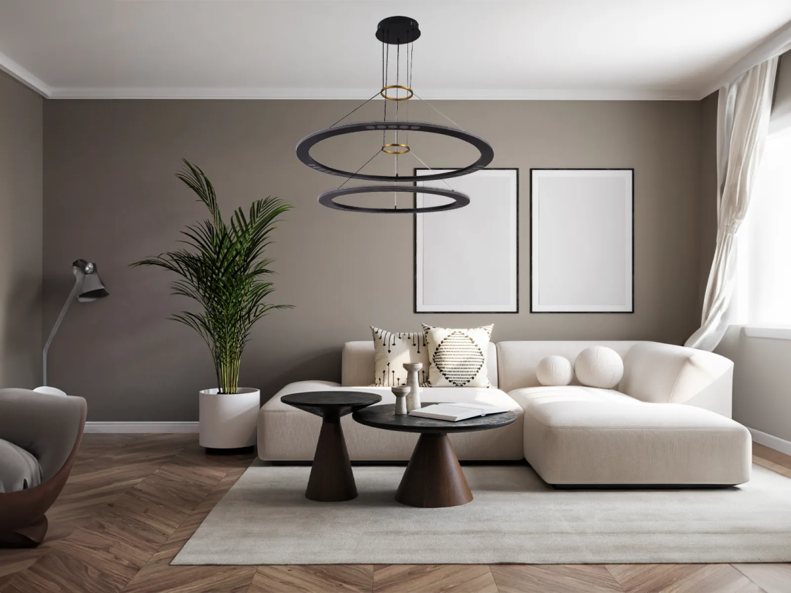 LED závesné svietidlo na lanku + diaľkový ovládač 90W - J7302/B – Obrázok 2