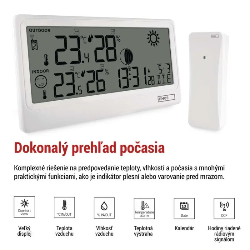 Domáca bezdrôtová meteostanica E0531 – Obrázok 5