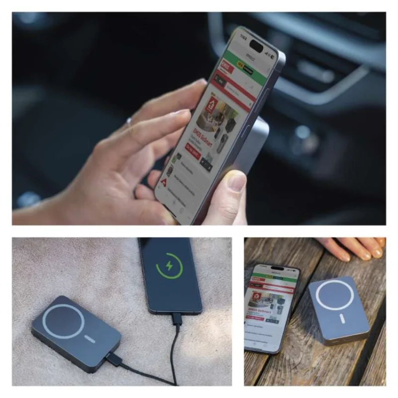 Power bank EMOS WI 1046, 10 000 mAh, 20 W+Wireless, šedá – Obrázok 21