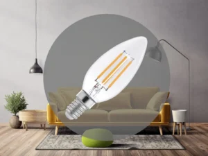 LED žiarovka 6W - C37 / E14 / SMD / 3000K - ZLF713