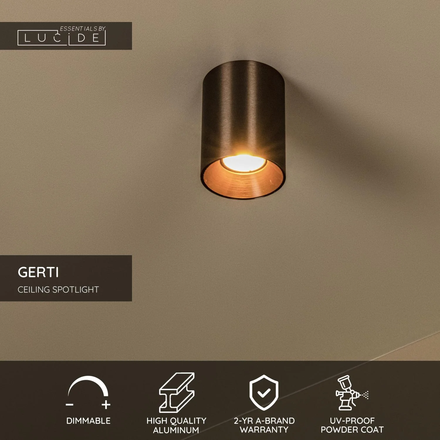 GERTI – Stropný reflektor – Ø 8 cm – 1xGU10 – Obrázok 13