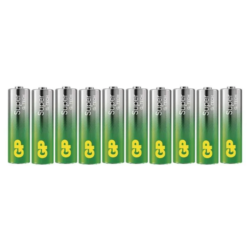 Alkalická batéria GP Super LR6 (AA) 10 ks – Obrázok 3