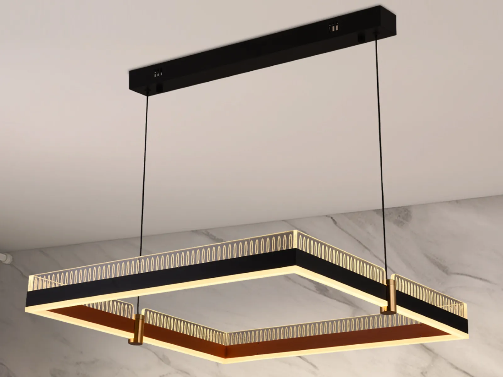 LED závesné lampa + diaľkový ovládač 100W - J4336/B – Obrázok 7