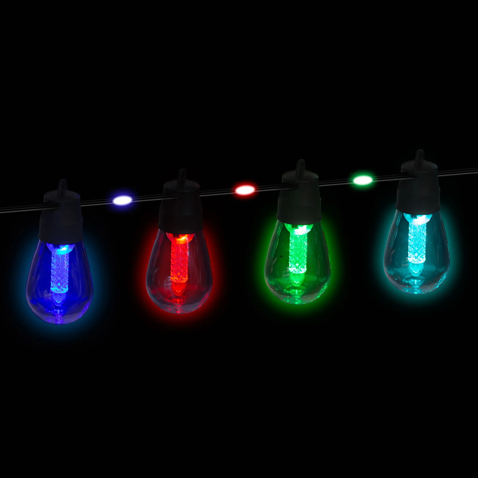 Smart solárna sveteľná reťaz - 85 + 15 ks RGB LED - 14,5 m - bluetooth – Obrázok 2