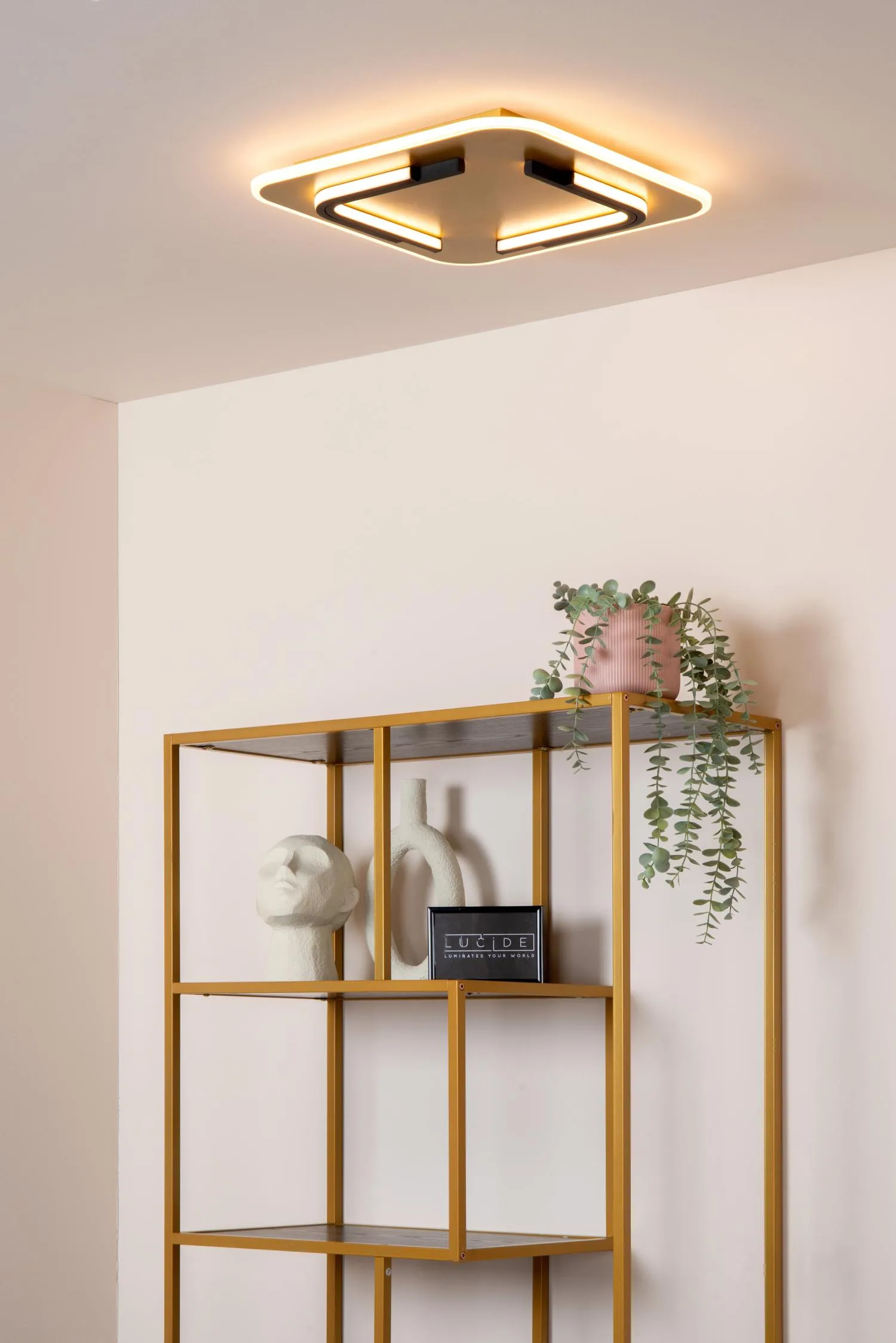 ANDREAS – Stropné svietidlo na zapustenie – LED – 1x30 W, 2700 K – matná zlatá / mosadz – Obrázok 4