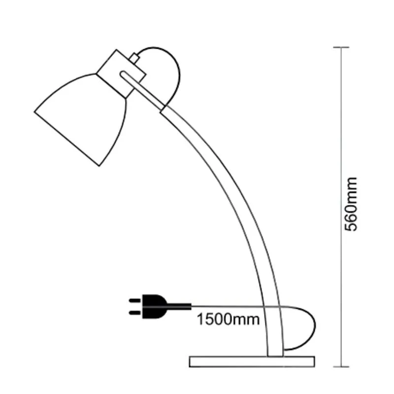 Stolná lampa z masívneho dreva E27 / 60W - WRE161 – Obrázok 2