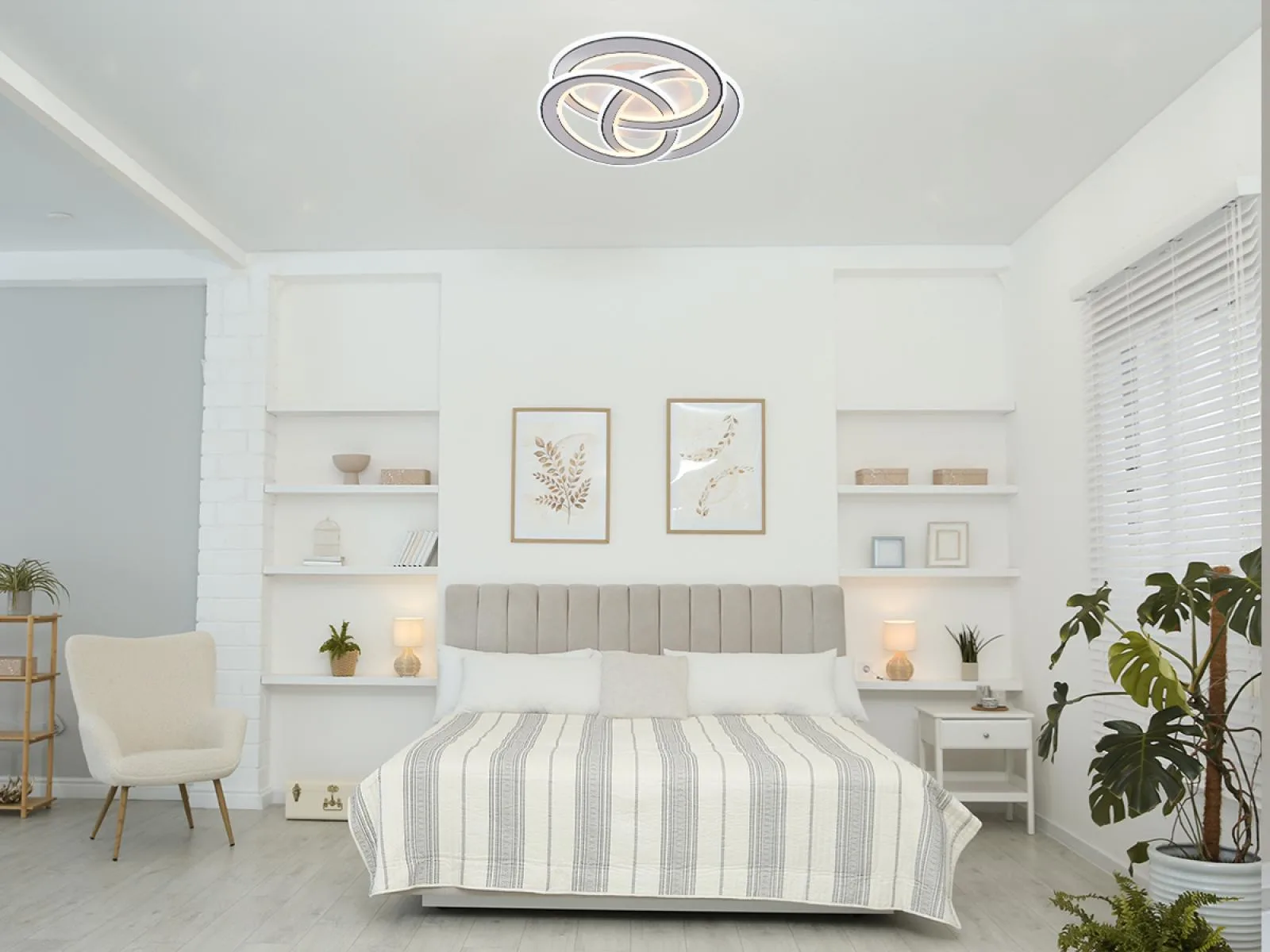 LED stropné svietidlo s diaľkovým ovládačom 130W - J1328/W – Obrázok 12