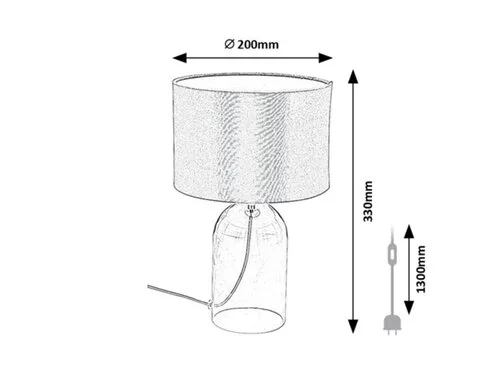 Luxin – Stolná lampa – E14 – Obrázok 6