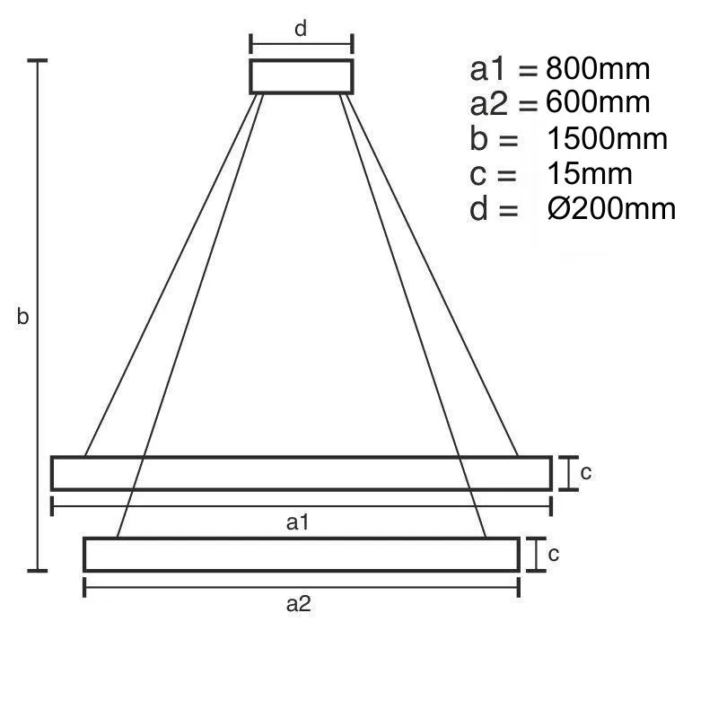 LED závesné svietidlo na lanku + diaľkový ovládač 90W - J7302/B – Obrázok 10