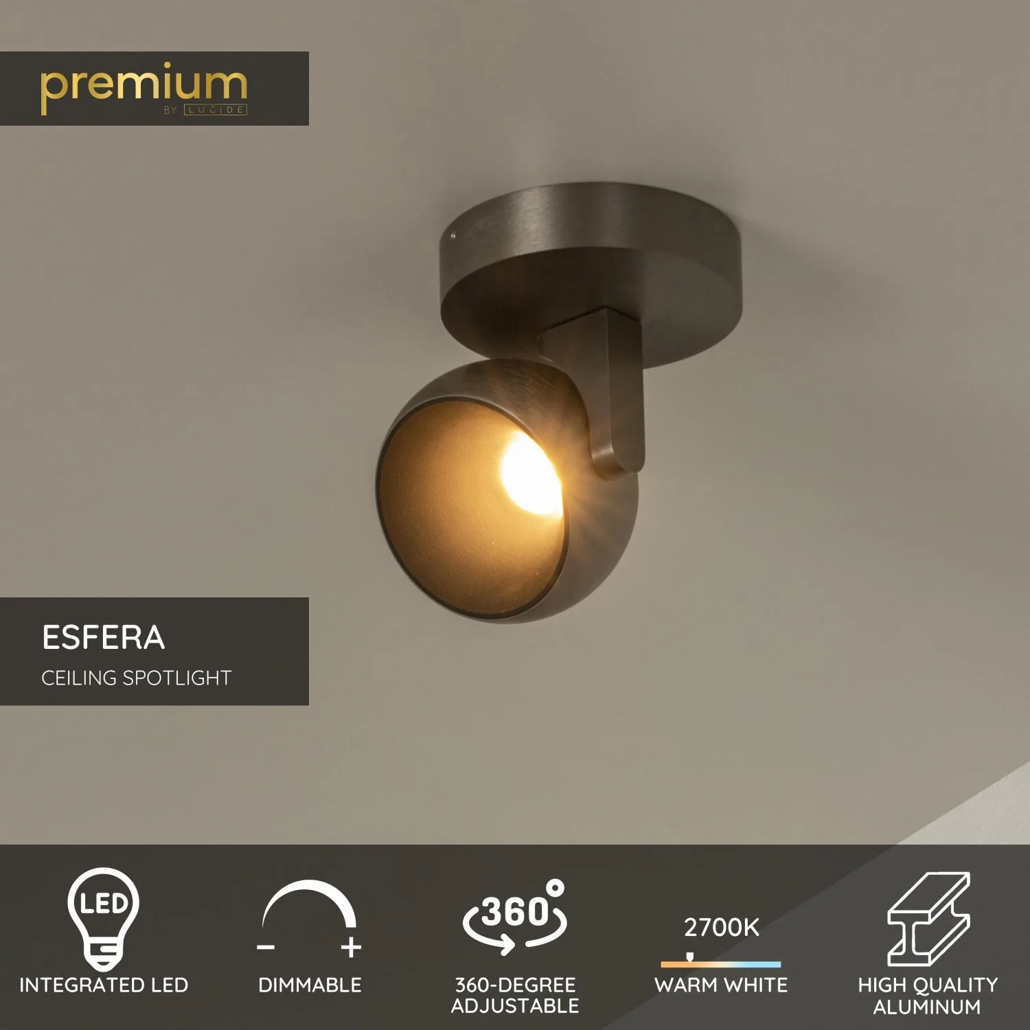 ESFERA – Stropný bodový svietidlo – Obrázok 2