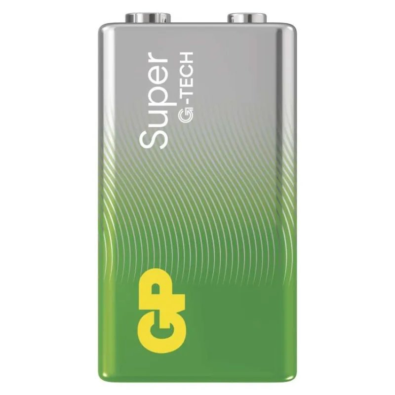 Alkalická batéria GP Super 6LR61 (9V) 1 ks – Obrázok 2