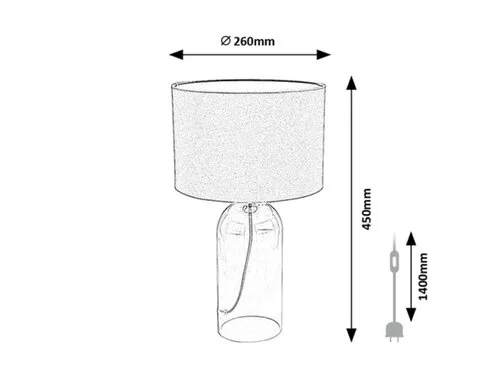 Luxin – Stolná lampa – E14 – Obrázok 13