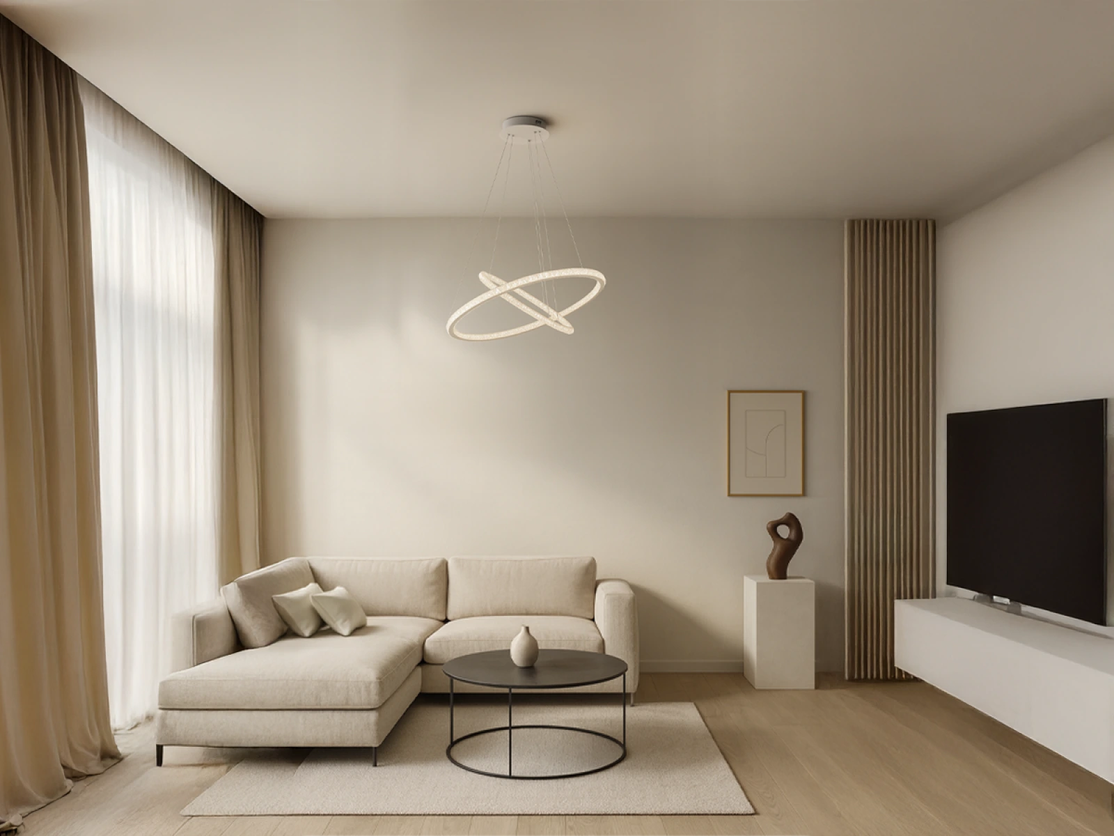 LED závesné svietidlo s diaľkovým ovládačom 150W - TA2314/W – Obrázok 8