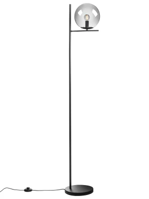 BOLDY LAMP 1x28W E14 BLACK/SMOKEY stojanové