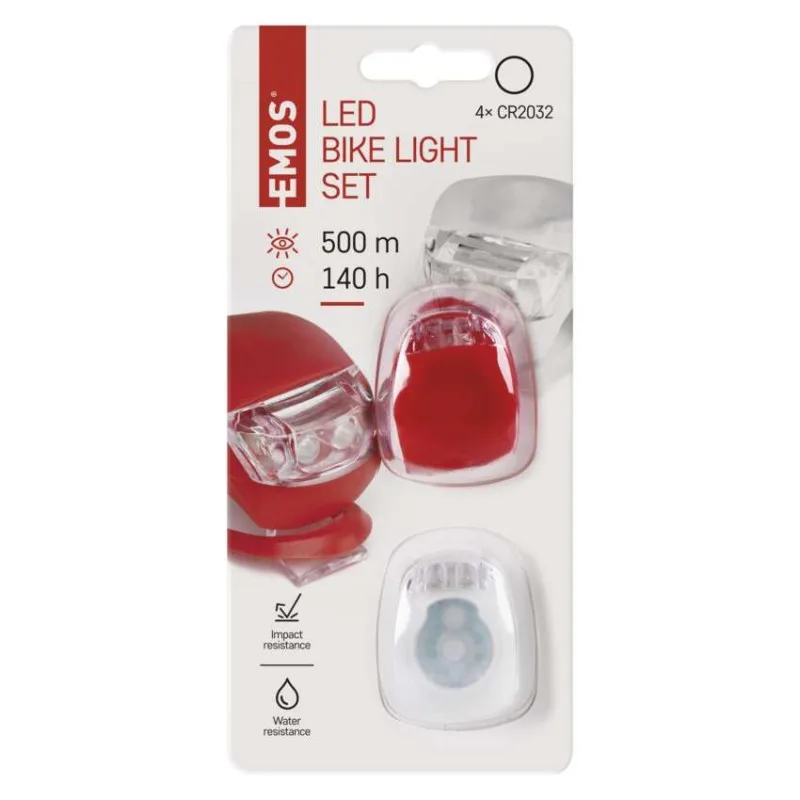 LED predné + zadné sviet. na bicykel P3921 na 2×CR2032, 10 lm – Obrázok 4