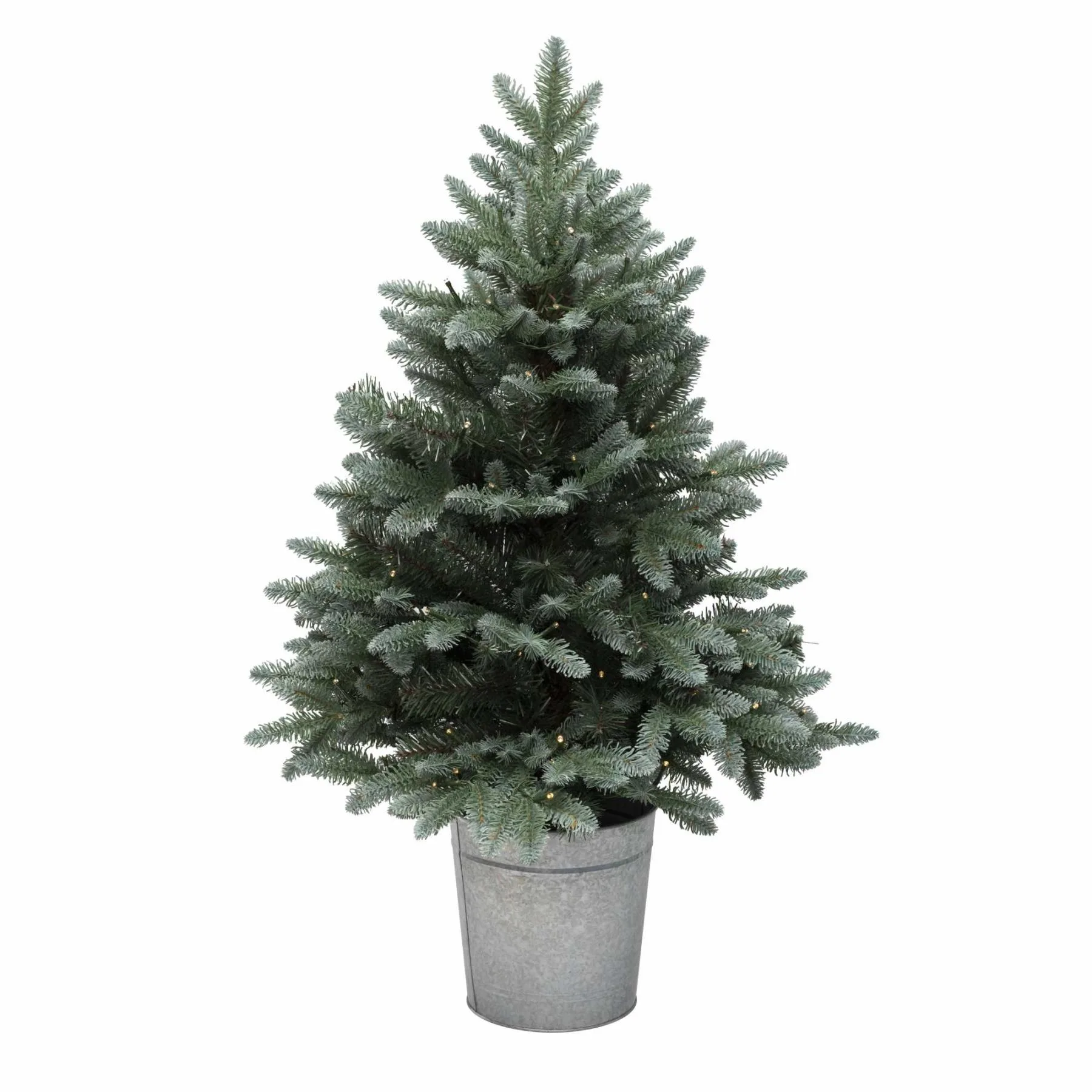 Umelý vianočný stromček s LED osvetlením, na batérie, výška 90 cm