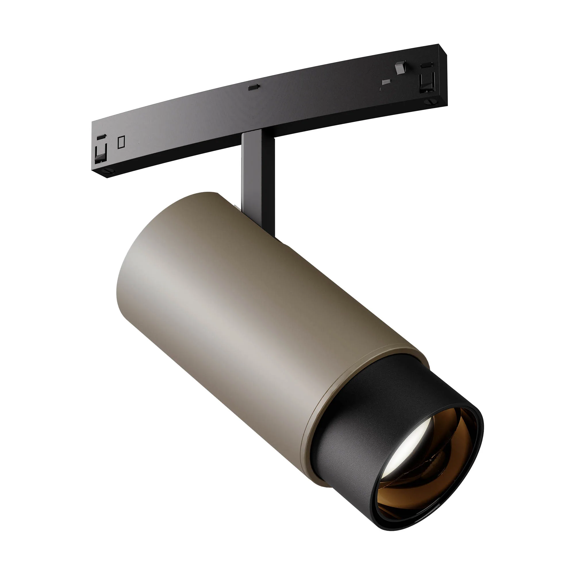 XNET ADJ. MINI PROJ. for CURVED PROFILES DALI 14.2W 48V DC CRI.90 18-45dgr UGR<10(18dgr) SILVER COFFEE