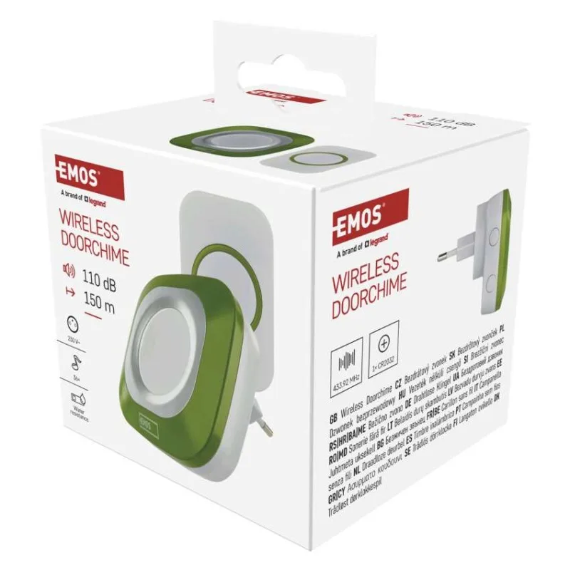 Domový bezdrôtový zvonček P5733G do zásuvky – Obrázok 14