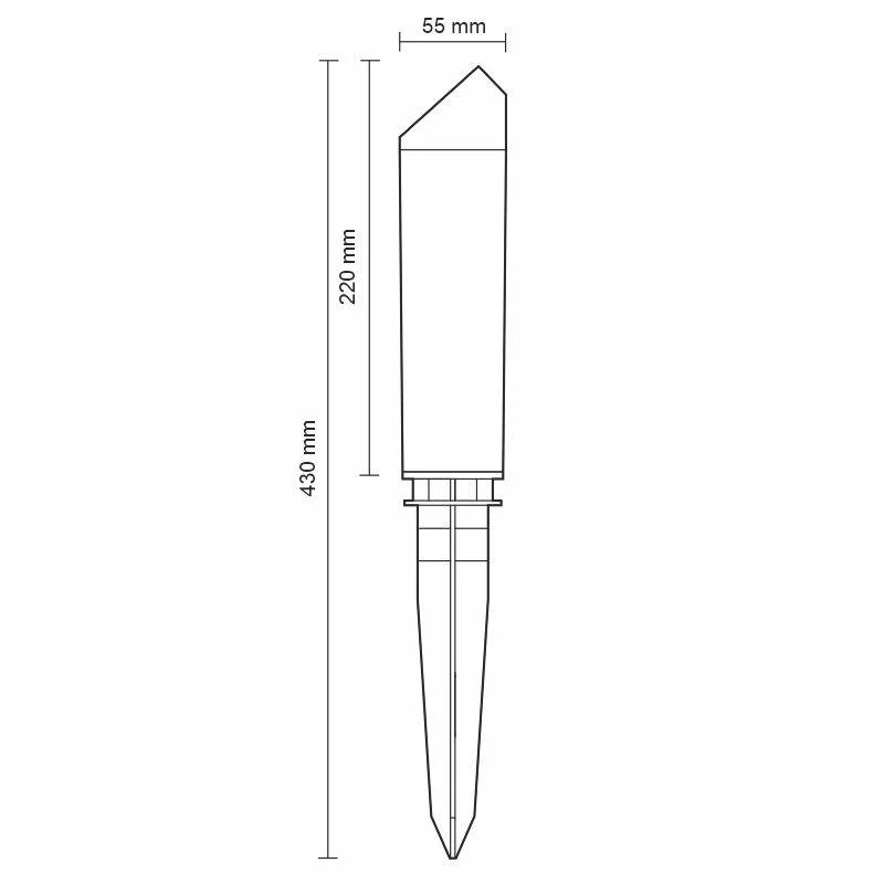 LED záhradná lampa 3W / IP65 / 4000K - LGL321 – Obrázok 3