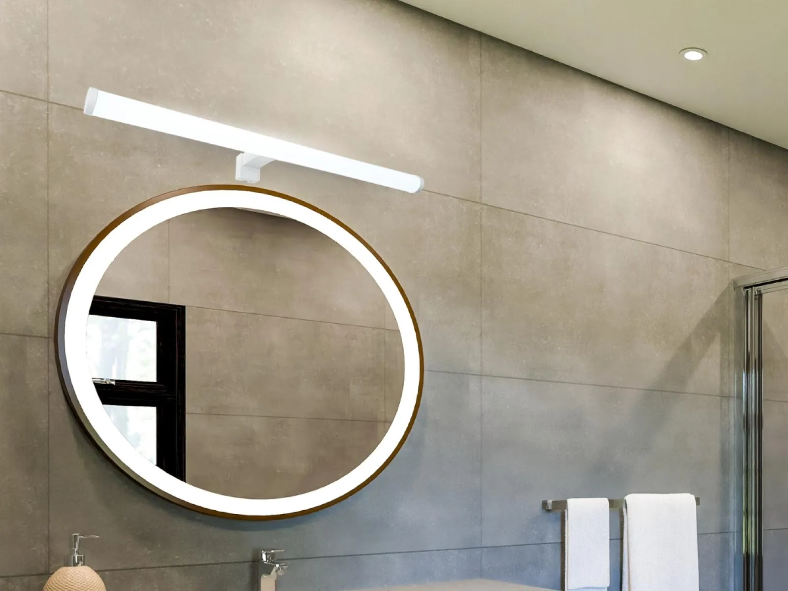 LED kúpeľňové svietidlo 12W / IP44 / 600 / 4000K - LNL7722/WH – Obrázok 4