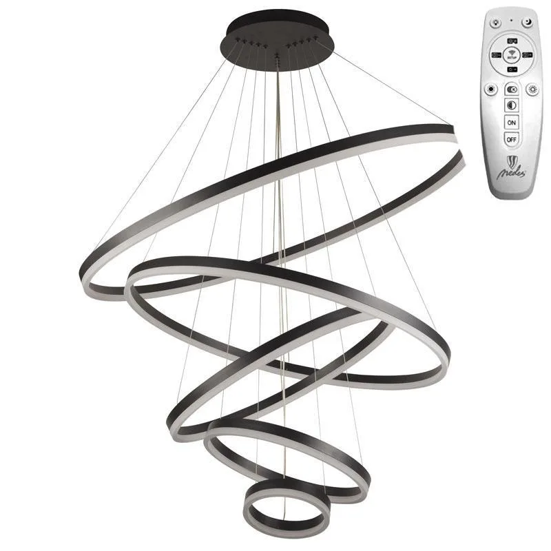 LED závesné svietidlo na lanku + diaľkový ovládač 210W - J4330/B – Obrázok 7