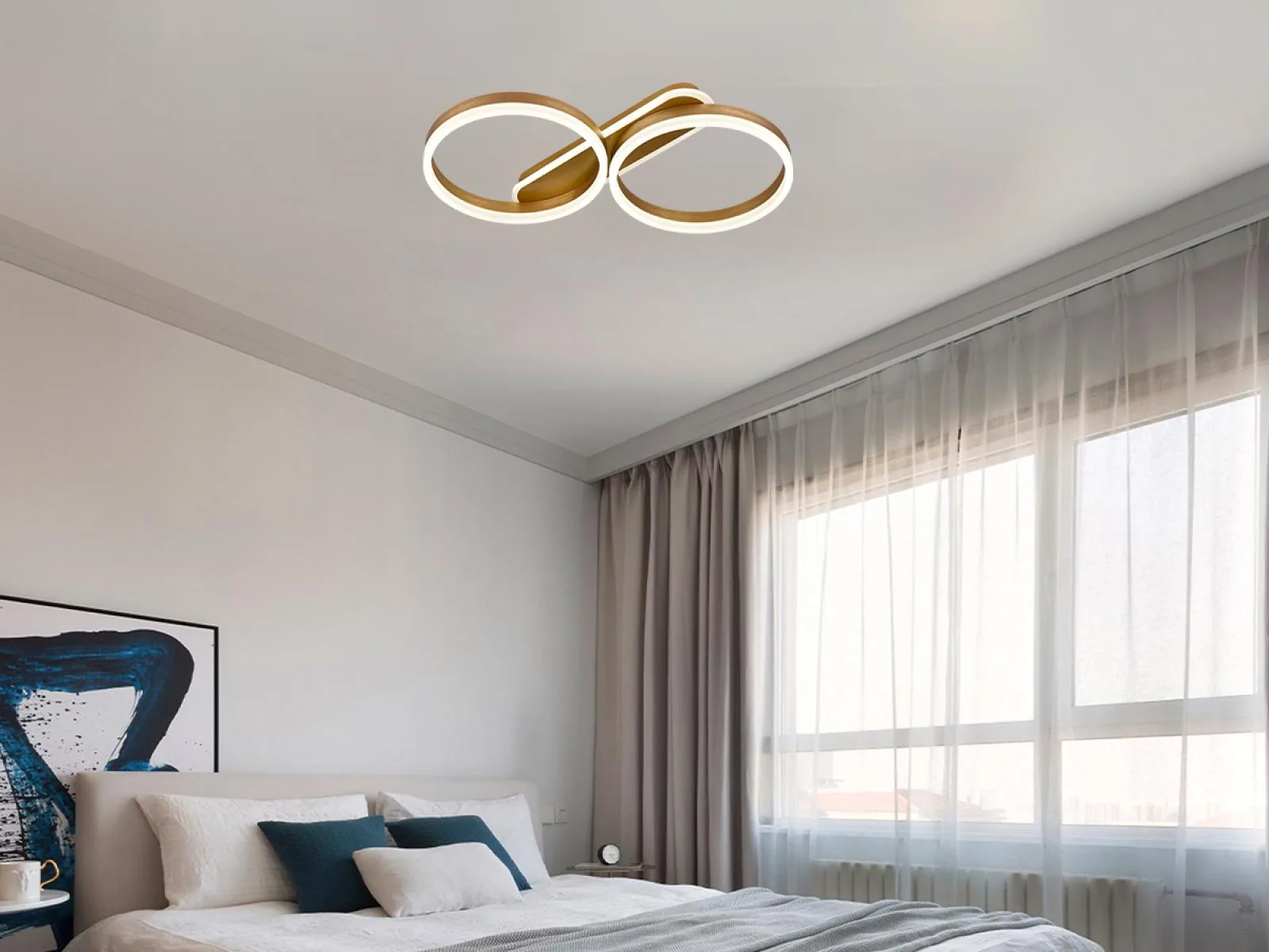 LED stropné svietidlo s diaľkovým ovládačom 60W - J3362/G – Obrázok 4