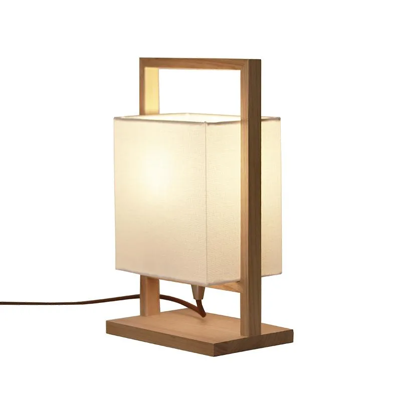 Dizajnová stolná lampa z masívneho dreva E27 / 60W - WRE181 – Obrázok 4