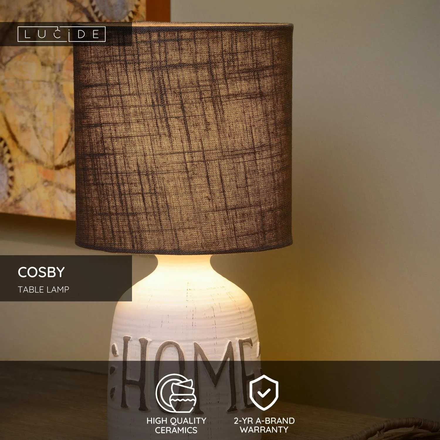 COSBY - Stolná lampa - Ø 16,5 cm - 1xE14 – Obrázok 3