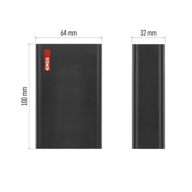 Power bank EMOS NTBF20, 20 000 mAh, 65 W PD, čierny – Obrázok 3