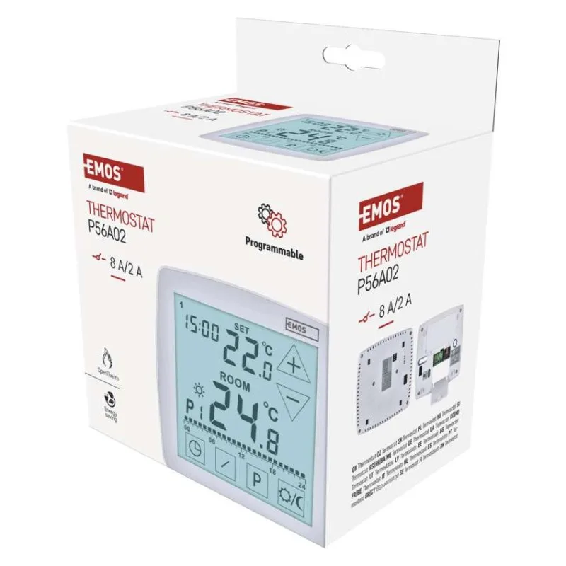 Izbový programovateľný drôtový OpenTherm termostat P56A02 – Obrázok 10