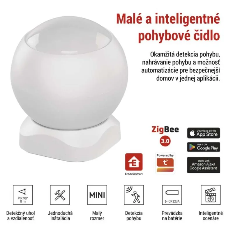 GoSmart PIR senzor (snímač pohybu) IP20, ZigBee – Obrázok 4