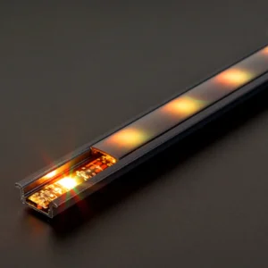 LED hliníkový profilový lišta – 1000 × 23(17) × 8 mm – zapustný U profil –