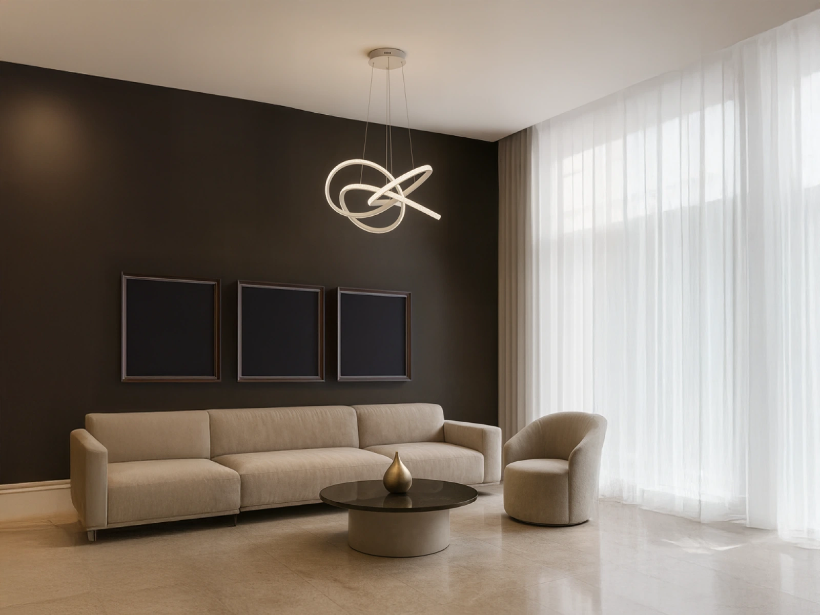 LED závesné svietidlo s diaľkovým ovládačom 95W - TA2309/W – Obrázok 8