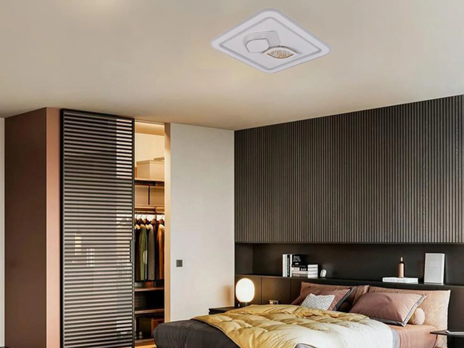 LED stropná lampa + diaľkový ovládač 95W - J1313/W – Obrázok 7