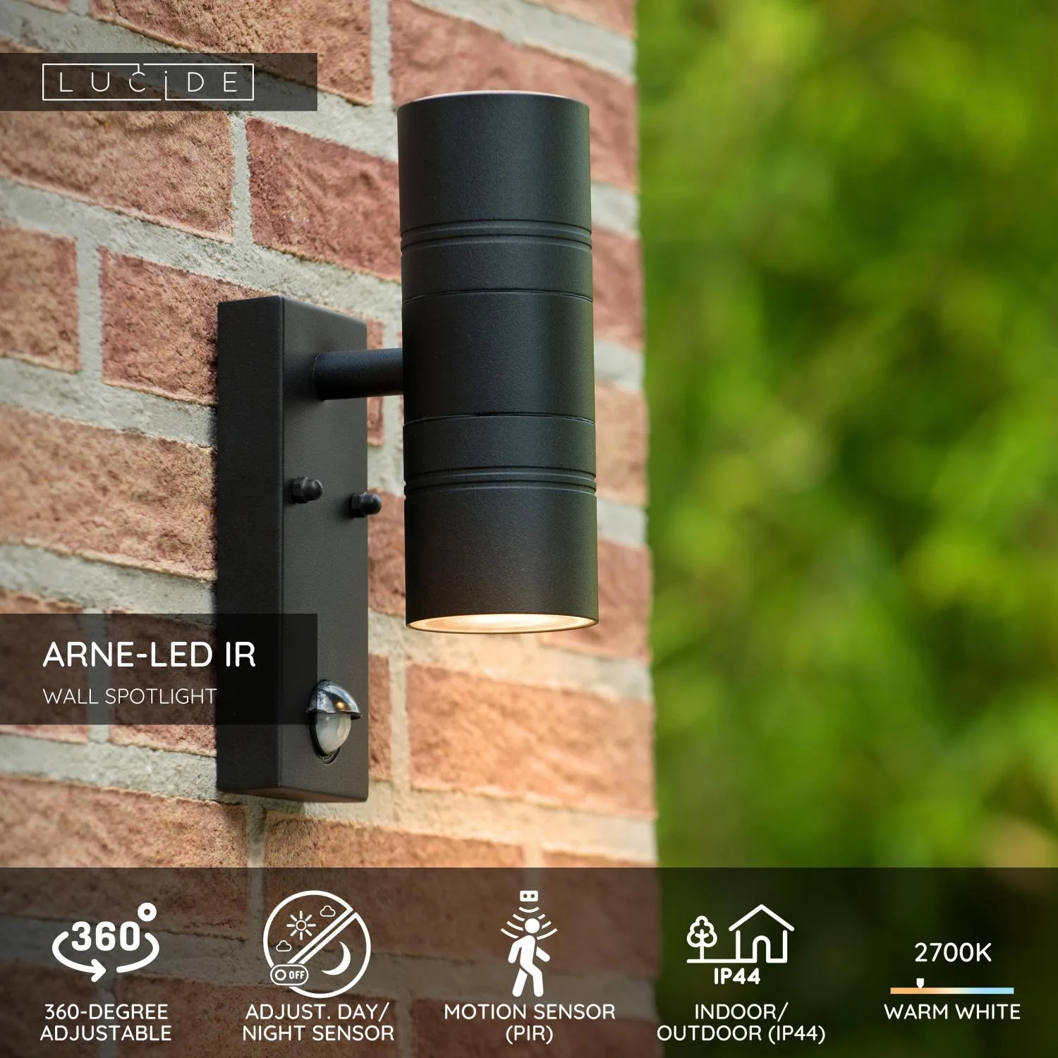 ARNE-LED IR - Nástenné reflektory / Nástenné svetlo Vnútorné/vonkajšie - Ø 6,3 cm - LED - GU10 – Obrázok 13