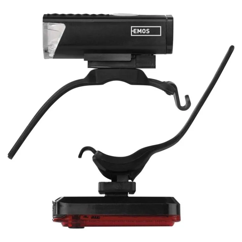 LED predné + zadné nabíjacie svietidlo na bicykel P3923, 90 lm – Obrázok 9