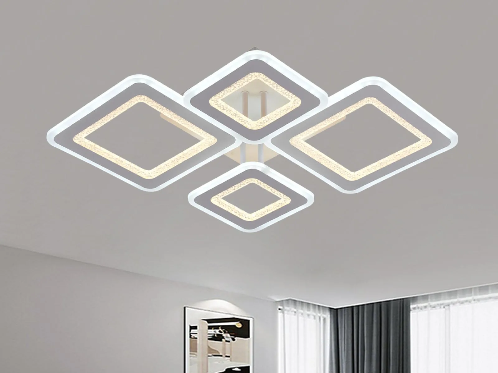 LED stropné svietidlo s diaľkovým ovládačom 95W - J3349/W – Obrázok 8