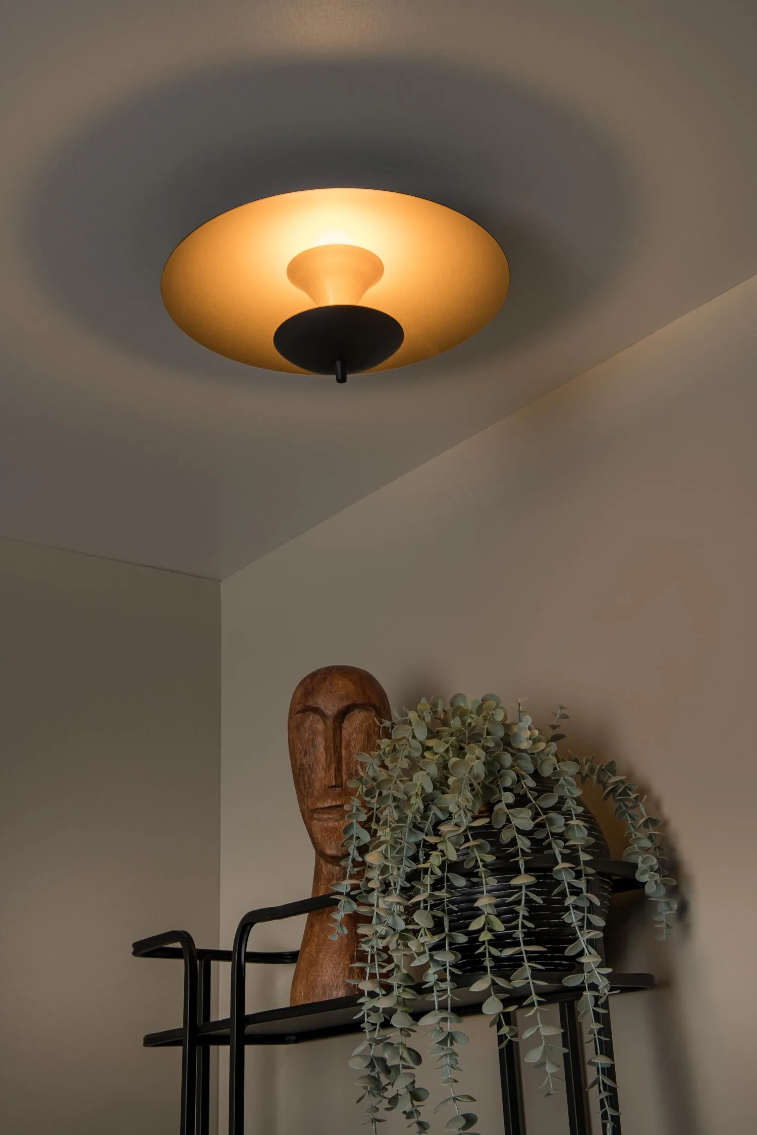 VULCAN – Stropné svietidlo na zapustenie – Ø 35 cm – LED s možnosťou stmievania – 1x9 W, 3000 K – čierna – Obrázok 4