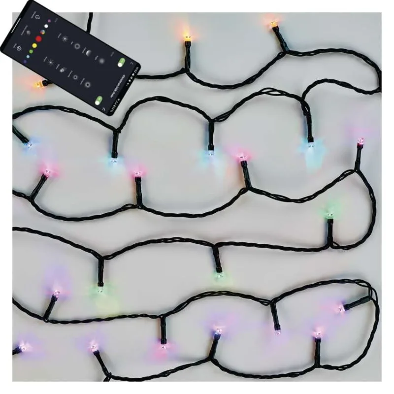 GoSmart LED vianočná reťaz, 8 m, vonkajšia aj vnútorná, RGB, programy, časovač, wifi – Obrázok 8