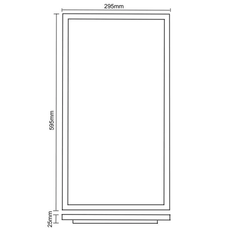 LED panel backlite 25W / 295x595 / SMD / 4000K / WH - PL6221 – Obrázok 5