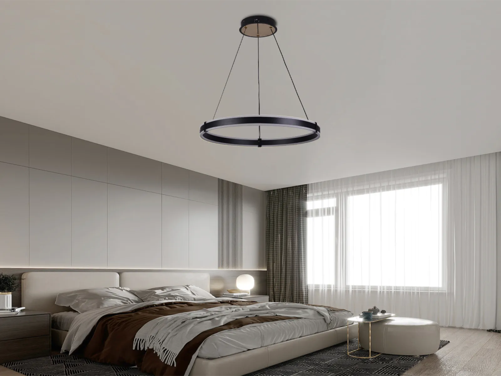 LED závesné svietidlo na lanku + diaľkový ovládač 85W - J4338/B – Obrázok 12