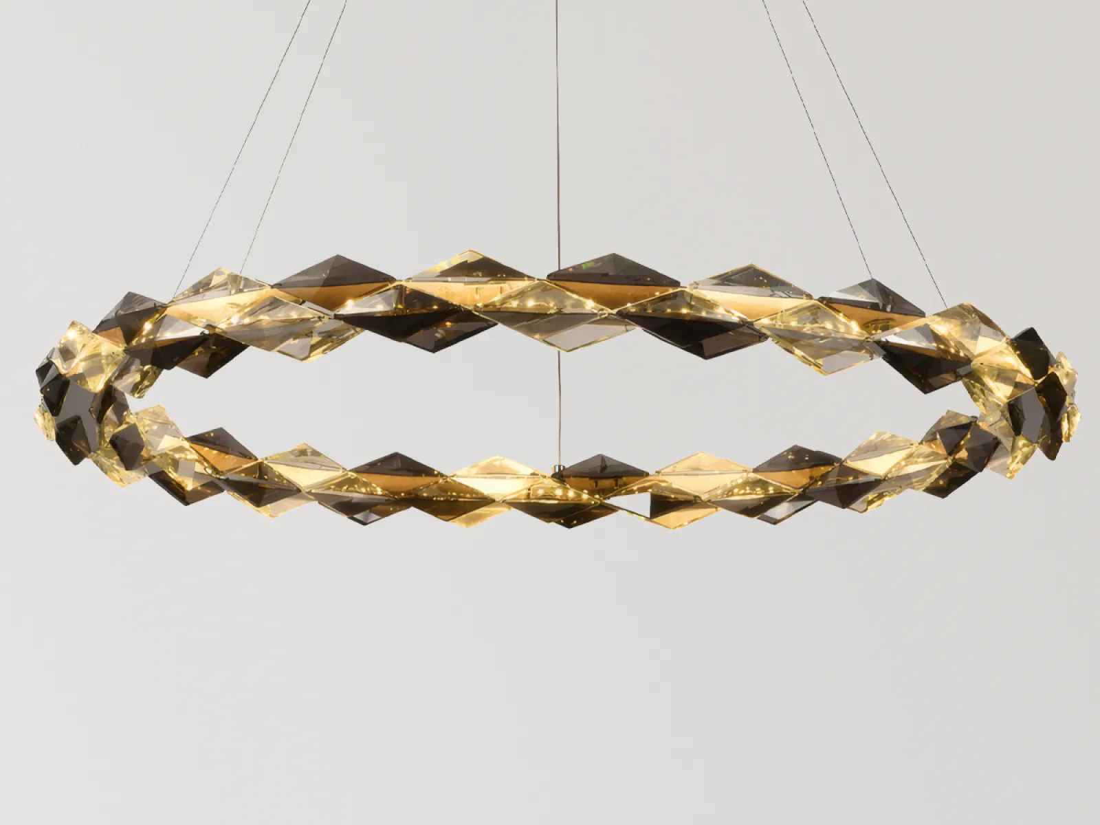 LED závesné svietidlo na lanku + diaľkový ovládač 55W - J6328/CH – Obrázok 2