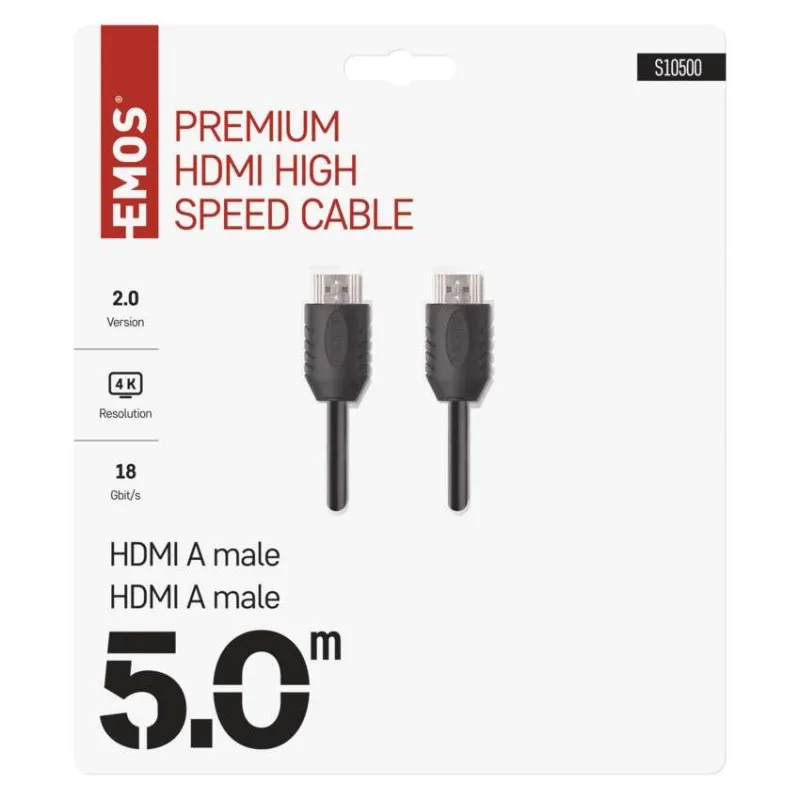 HDMI 2.0 high speed kábel A vidlica – A vidlica 5m – Obrázok 4