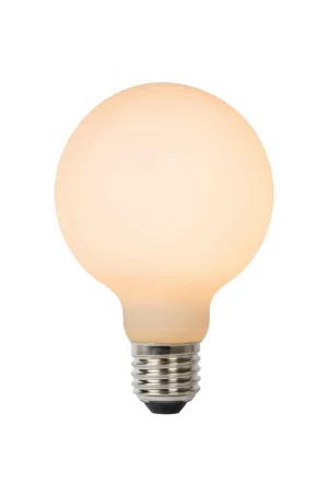 G80 - Žiarovka s vláknom - Ø 8 cm - LED 3 StepDim - E27 - 1x8W 2700K - Opal