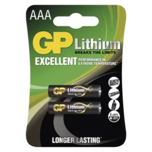 Lítiová batéria GP FR03 (AAA), 2 ks